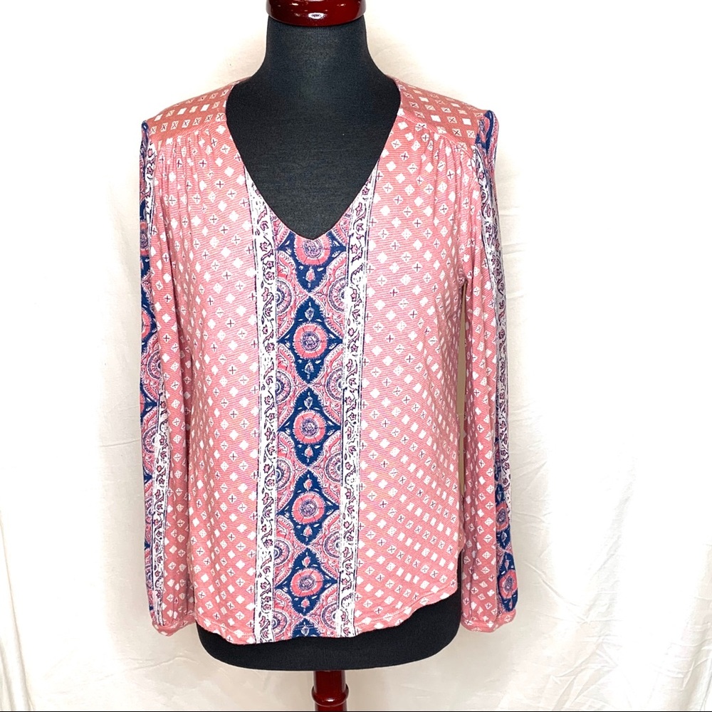 Lucky Brand  Printed Tunic Top Size Medium